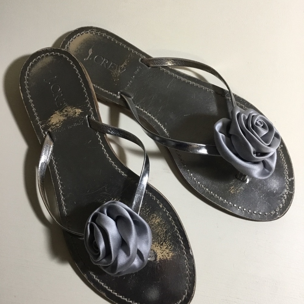 J Crew Flip Flops Size 8